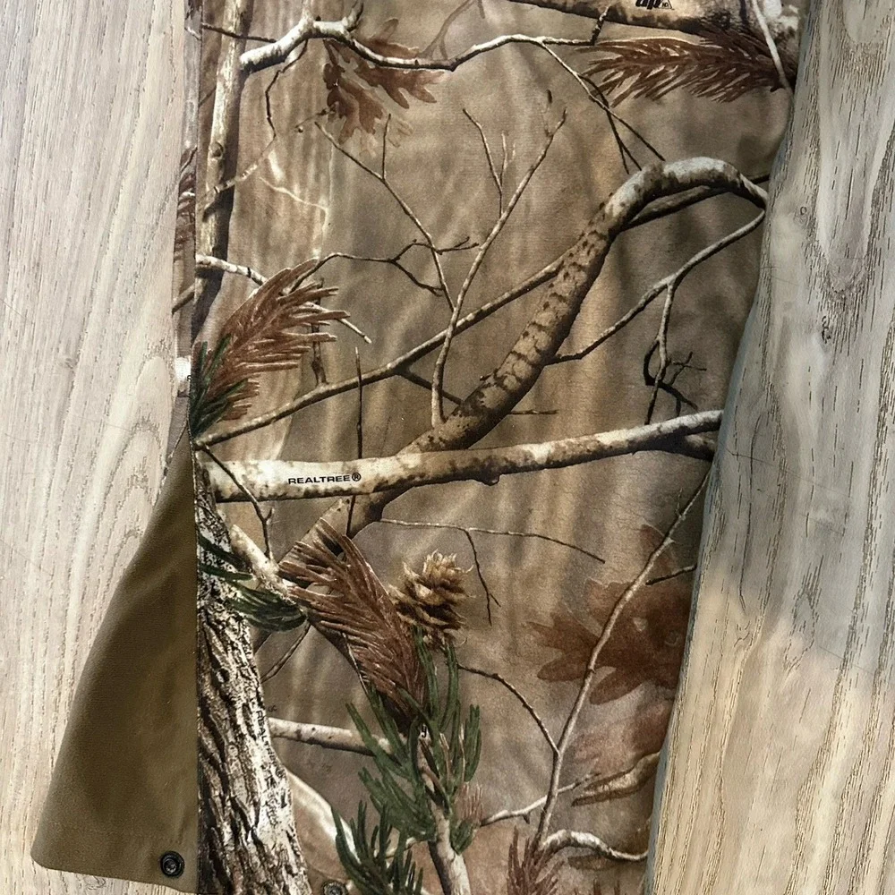 Mad Dog Gear Large Mossy Oak‎ Break Up Camo Mesh Lined Hunting Pants Quiet EUC